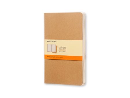 Moleskine Ruled Cahier L - Kraft Cover (3 Set) Online Hot Sale