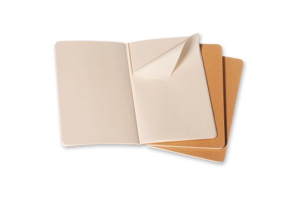 Moleskine Ruled Cahier L - Kraft Cover (3 Set) Online Hot Sale