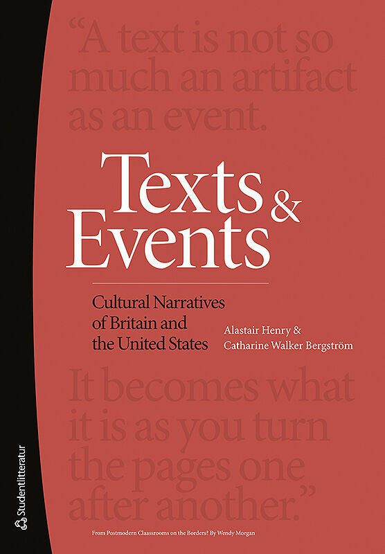 Texts and Events : Cultural Narratives of Britain and the United States Online Hot Sale