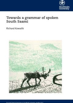 Towards a grammar of spoken South Saami Sale