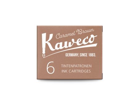 Mustepatruuna 6kpl Kaweco Ink Caramel Brown Hot on Sale